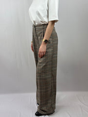 Pantalon large boska à carreaux